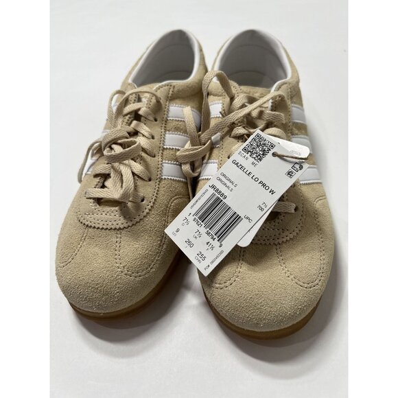 Adidas Gazelle Lo Pro Shoes in Sand Strata Cloud White Gum - Picture 5 of 9